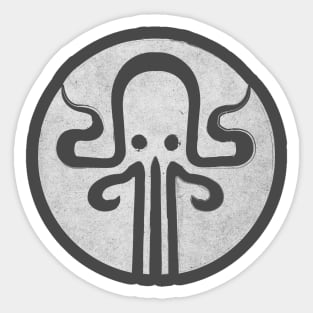 octopus gray logo Sticker